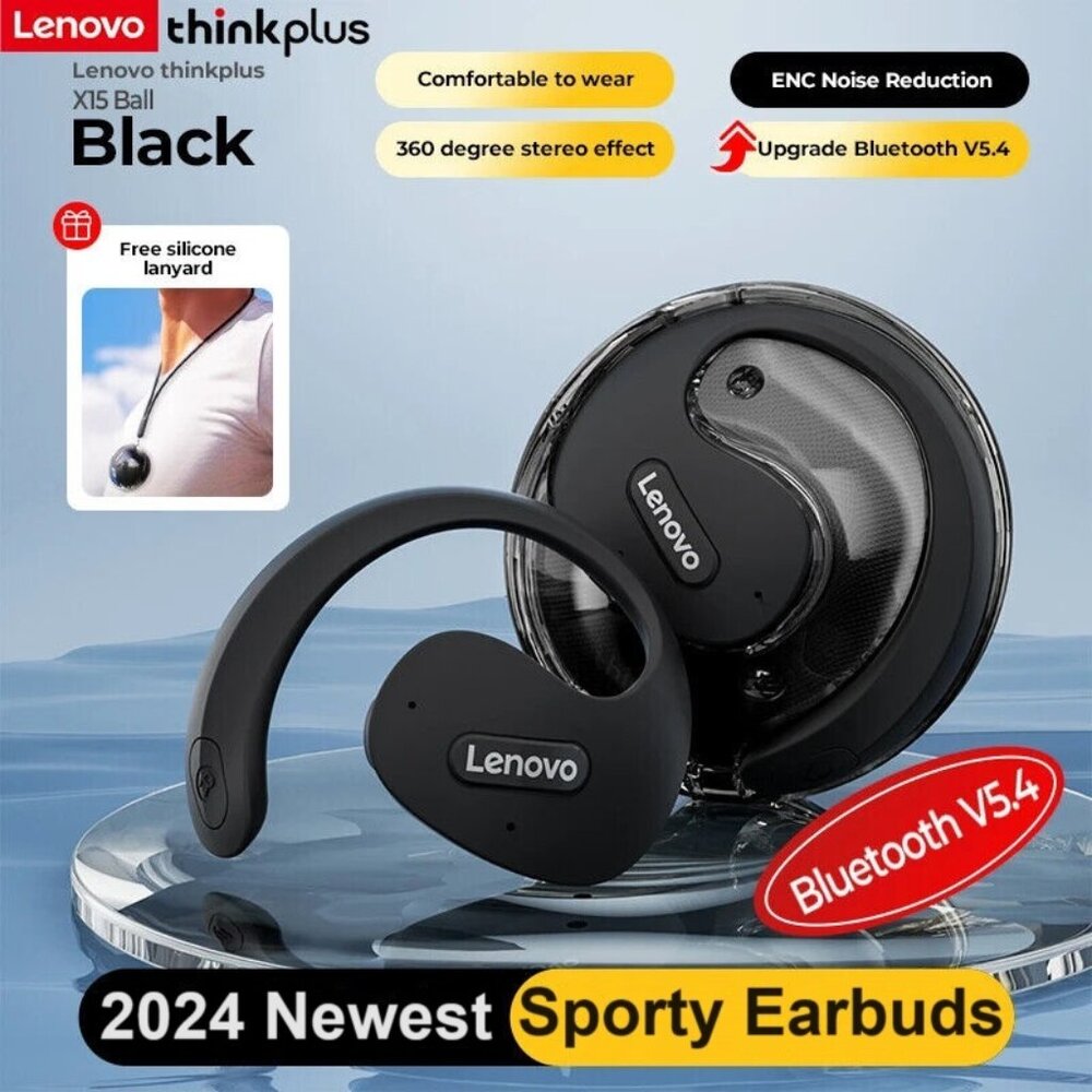 Lenovo Thinkplus 2024 newest Bluetooth 5.4 Sporty Earbuds